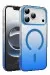 Newface Apple Iphone 17 Pro Max Glossy Magsafe Kapak - Mavi