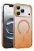Newface Apple Iphone 17 Pro Glossy Magsafe Kapak - Turuncu