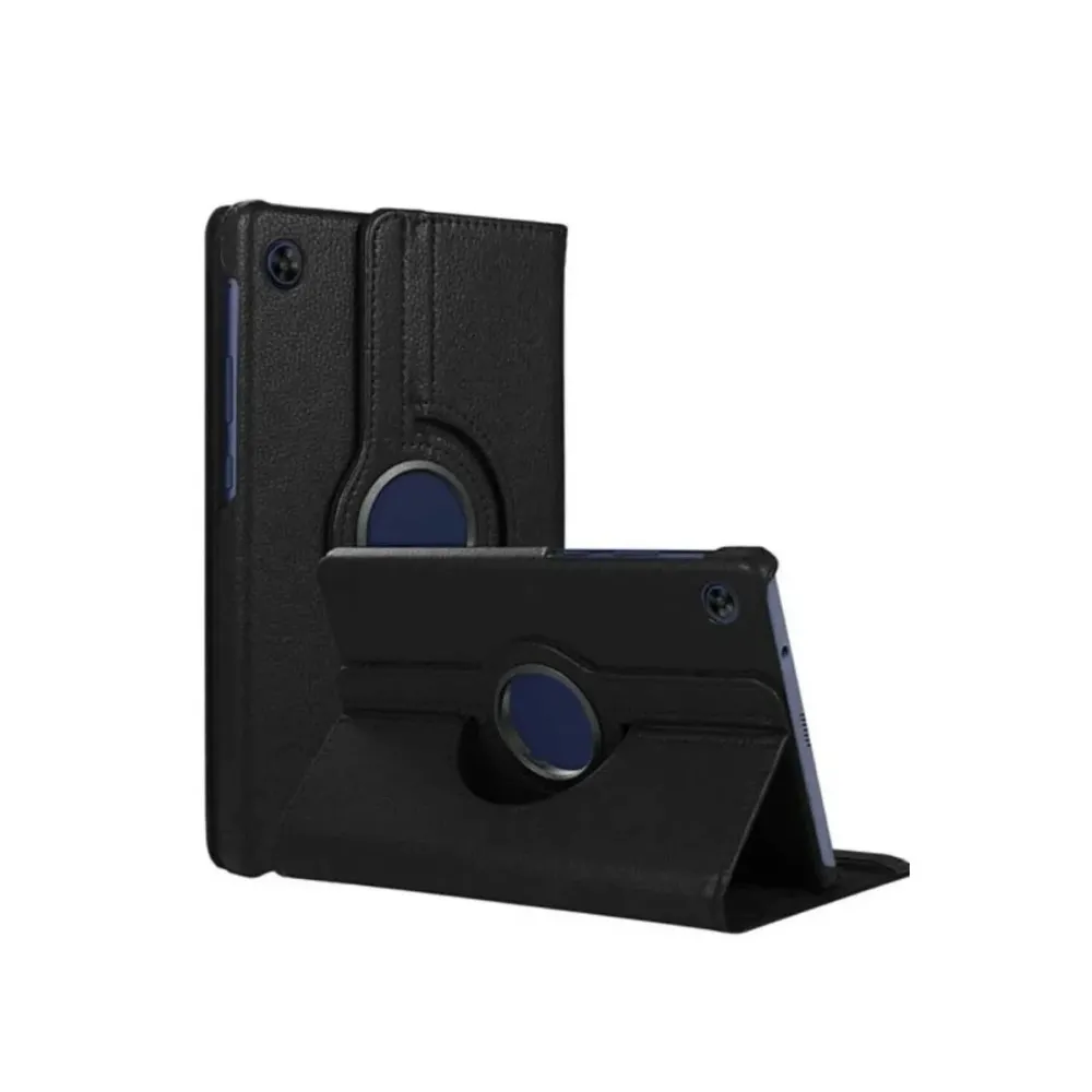Newface Samsung Galaxy Tab A11 360 Tablet Deri Kılıf - Siyah