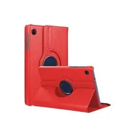 Newface Samsung Galaxy Tab A11 360 Tablet Deri Kılıf - Kırmızı