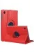 Newface Samsung Galaxy Tab A11 360 Tablet Deri Kılıf - Kırmızı