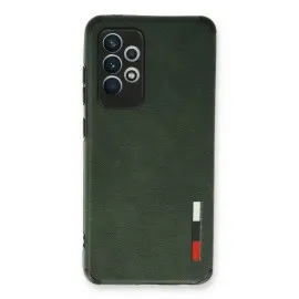 Newface Samsung Galaxy A33 5G Kılıf Loop Deri Silikon - Yeşil