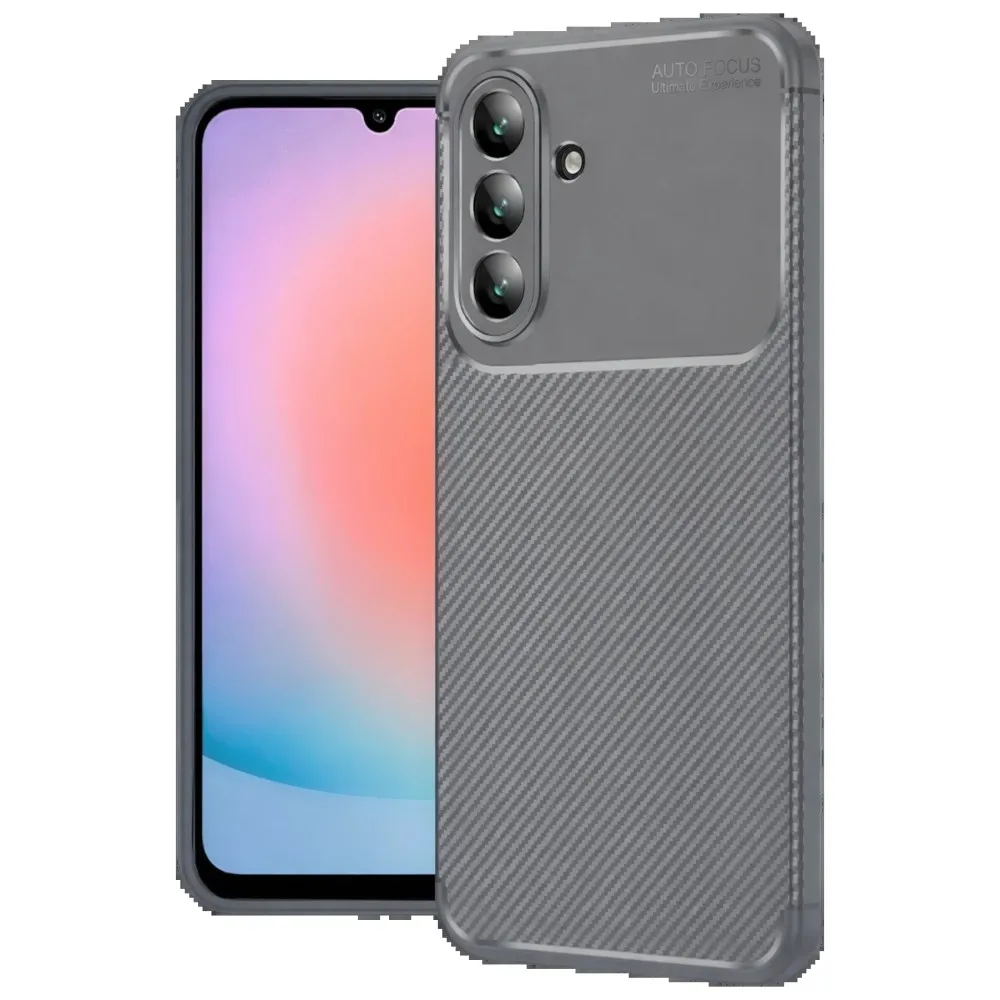 Newface Samsung Galaxy A57 5G Auto Focus Karbon Kapak - Gri