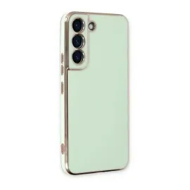 Newface Samsung Galaxy S22 Plus Kılıf Volet Silikon - Açık Yeşil