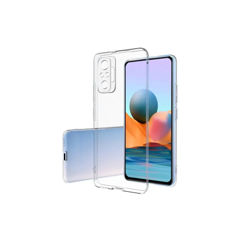 Newface Xiaomi Redmi Note 10 Pro Kılıf Lüx Şeffaf Silikon