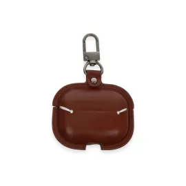 Newface Airpods Pro 2 (2.nesil) Çanta Deri Kılıf - Kahverengi