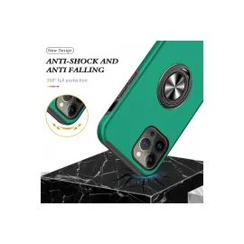 Newface Iphone 13 Pro Kılıf Elit Yüzüklü Kapak - Yeşil