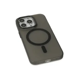 Newface Iphone 15 Pro Max Kılıf Lodos Magneticsafe Mat Kapak - Siyah