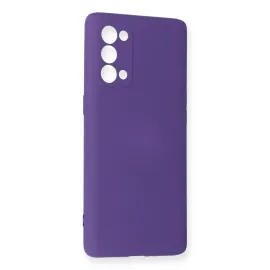 Newface Oppo Reno 5 Pro Kılıf Nano Içi Kadife Silikon - Mor