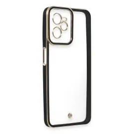 Newface Realme C35 Kılıf Liva Lens Silikon - Siyah
