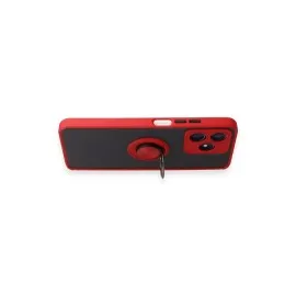 Newface Realme C53 Kılıf Montreal Yüzüklü Silikon Kapak - Kırmızı