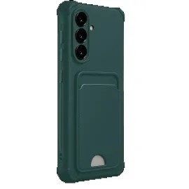 Newface Samsung Galaxy A17 5G Kelvin Kartvizitli Silikon - Koyu Yeşil