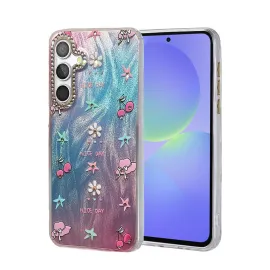 Newface Samsung Galaxy A36 Kılıf Blade Aynalı Desenli Kapak - Desen 4