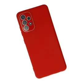 Newface Samsung Galaxy A53 5G Kılıf Lansman Glass Kapak - Kırmızı