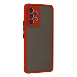Newface Samsung Galaxy A73 5G Kılıf Montreal Silikon Kapak - Kırmızı