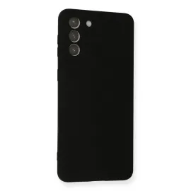Newface Samsung Galaxy S21 Plus Kılıf Nano Içi Kadife Silikon - Siyah