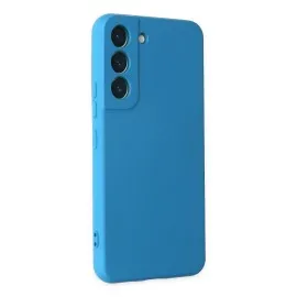 Newface Samsung Galaxy S22 Kılıf Nano içi Kadife Silikon - Mavi
