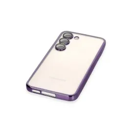 Newface Samsung Galaxy S23 Plus Kılıf Razer Lensli Silikon - Mor