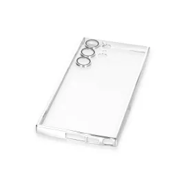 Newface Samsung Galaxy S23 Ultra Kılıf Razer Lensli Silikon - Gümüş