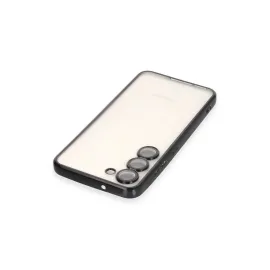 Newface Samsung Galaxy S24 Kılıf Razer Lensli Silikon - Siyah