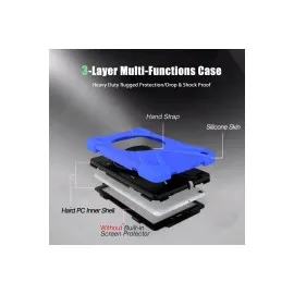 Newface Samsung Galaxy T290 Tab A 8 Kılıf Amazing Tablet Kapak - Mavi