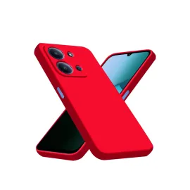 Newface Xiaomi Redmi 15C 4G Nano Içi Kadife Silikon - Kırmızı