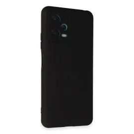 Newface Xiaomi Redmi Note 12 5G Kılıf Nano Içi Kadife Silikon - Siyah