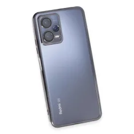 Newface Xiaomi Redmi Note 12 5G Kılıf Razer Lensli Silikon - Siyah