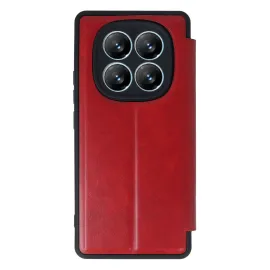 Newface Xiaomi Redmi Note 14 Pro 4G Kılıf Flip Cover - Kırmızı