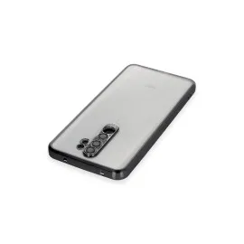 Newface Xiaomi Redmi Note 8 Pro Kılıf Razer Lensli Silikon - Siyah