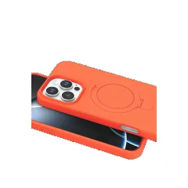 Newface Apple Iphone 16 Pro Max Regal Magsafe Standlı Kapak - Turuncu