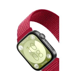 Newface Huawei Fit 4 Hasırlı Cırtcırtlı Kordon - Kırmızı