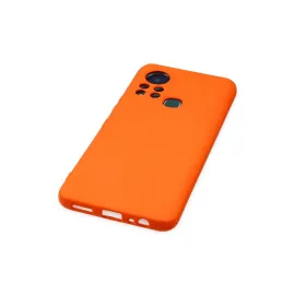 Newface İnfinix Hot 11S Kılıf Nano Içi Kadife Silikon - Turuncu