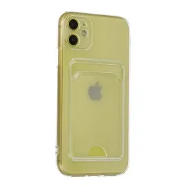 Newface Iphone 11 Kılıf Kart Şeffaf Silikon - Şeffaf