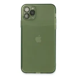 Newface Iphone 11 Pro Max Kılıf Fly Lens Silikon - Yeşil