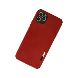 Newface Iphone 11 Pro Max Kılıf Loop Deri Silikon - Kırmızı
