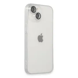 Newface Iphone 14 Kılıf Luko Lens Silikon - Gümüş