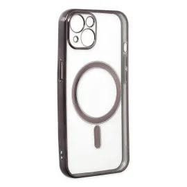 Newface Iphone 14 Plus Kılıf Magneticsafe Lazer Silikon - Siyah