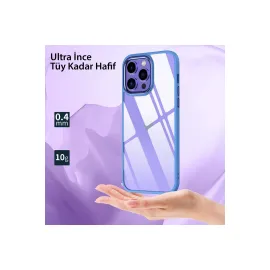 Newface Iphone 14 Pro Max Kılıf Power Silikon - Mavi