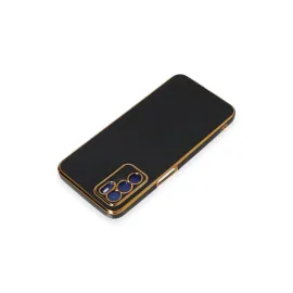 Newface Oppo A16 Kılıf Volet Silikon - Siyah