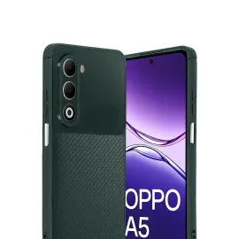 Newface Oppo A5 4G Auto Focus Karbon Kapak - Koyu Yeşil