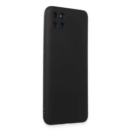 Newface Realme C11 Kılıf Nano Içi Kadife Silikon - Siyah