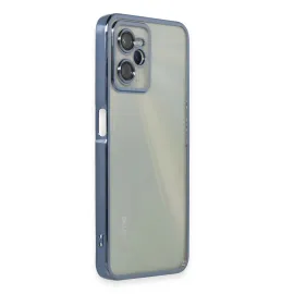 Newface Realme C35 Kılıf Razer Lensli Silikon - Açık Mavi