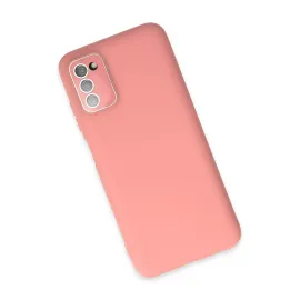 Newface Samsung Galaxy A03S Kılıf Lansman Glass Kapak - Pembe
