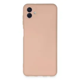 Newface Samsung Galaxy A04E Kılıf Nano Içi Kadife Silikon - Pudra