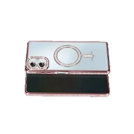 Newface Samsung Galaxy A07 4G Joke Simli Magneticsafe Kılıf - Pembe