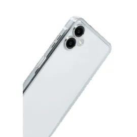 Newface Samsung Galaxy A07 4G Razer Lensli Silikon - Gümüş