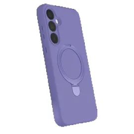 Newface Samsung Galaxy A15 4G Regal Magsafe Standlı Kapak - Lila