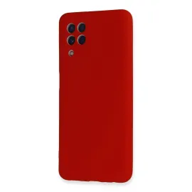 Newface Samsung Galaxy A22 Kılıf Nano Içi Kadife Silikon - Kırmızı