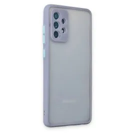 Newface Samsung Galaxy A72 Kılıf Montreal Silikon Kapak - Gri